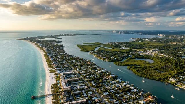 Holmes Beach aerial view