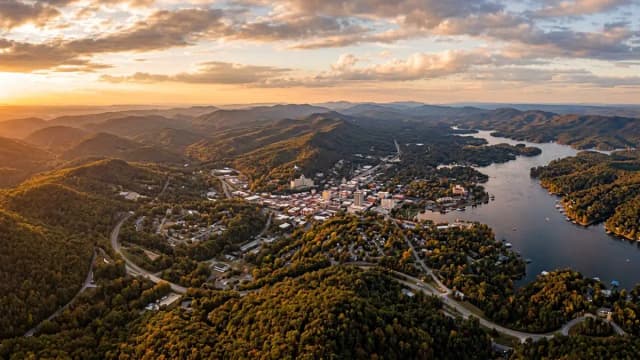 Hot Springs aerial view