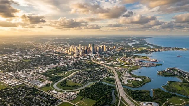 Houston aerial view