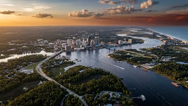 Jacksonville aerial view