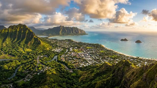 Kailua aerial view