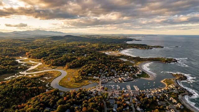 Kennebunkport aerial view
