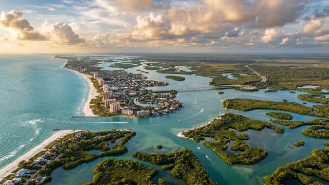 Marco Island aerial view