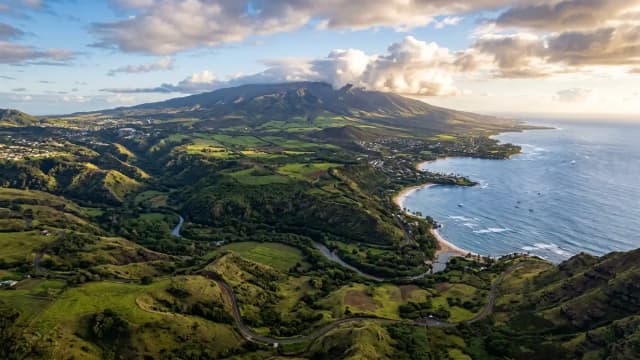 Maui County aerial view