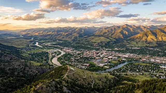 Missoula aerial view