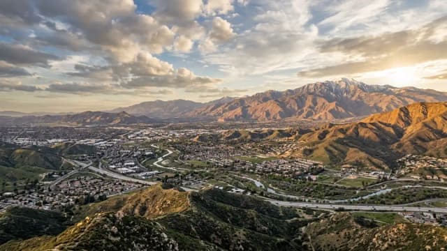 Moreno Valley aerial view