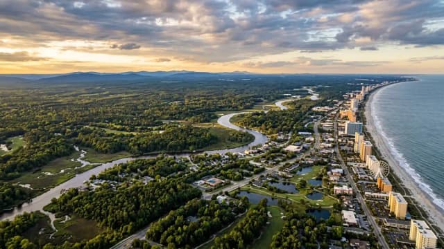 Myrtle Beach aerial view