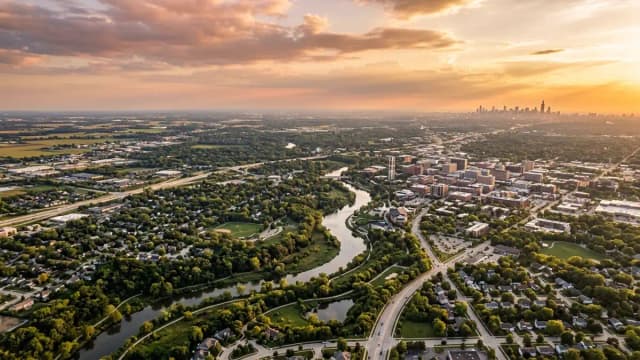 Naperville aerial view