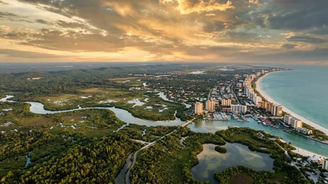 Naples aerial view