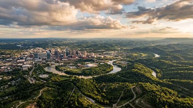 Nashville aerial view