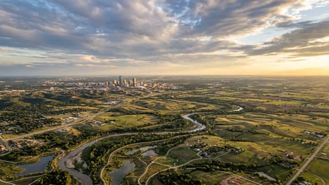 Oklahoma City aerial view