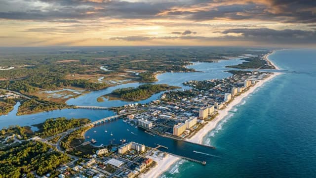 Panama City Beach aerial view