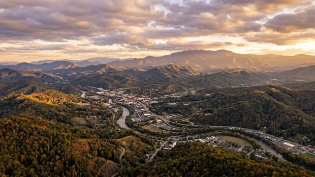 Pigeon Forge aerial view