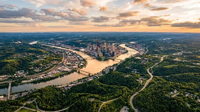 Pittsburgh aerial view