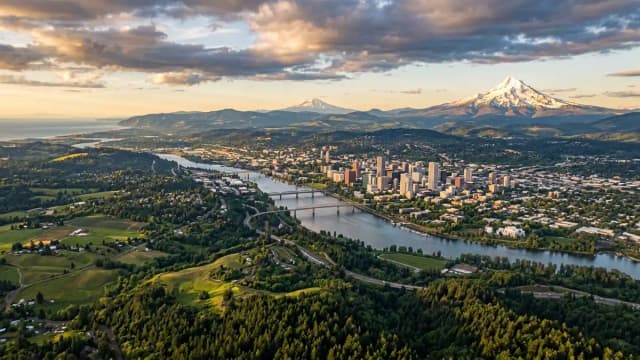 Portland aerial view
