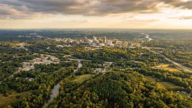 Raleigh aerial view
