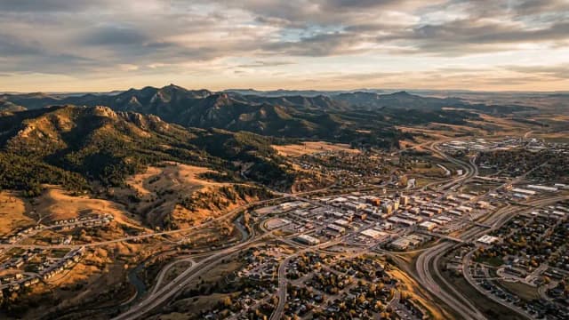 Rapid City aerial view