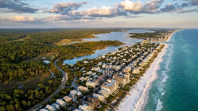 Rosemary Beach aerial view