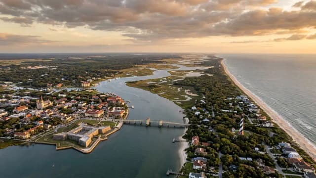 Saint Augustine aerial view