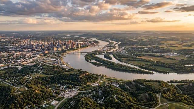 Saint Louis aerial view