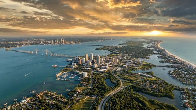 Saint Petersburg aerial view
