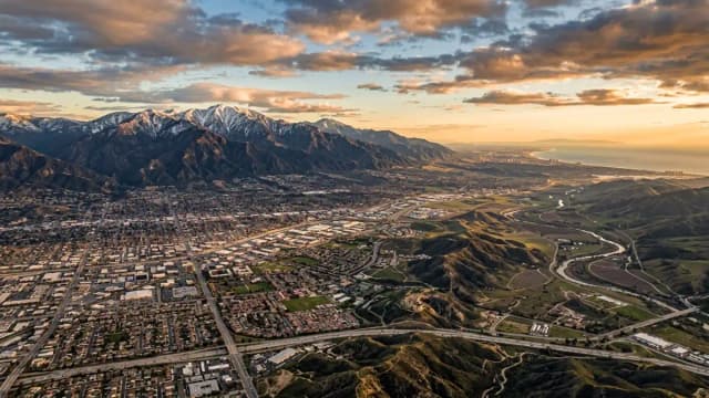 San Bernardino aerial view