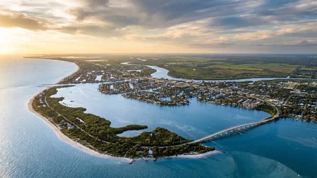 Sanibel aerial view