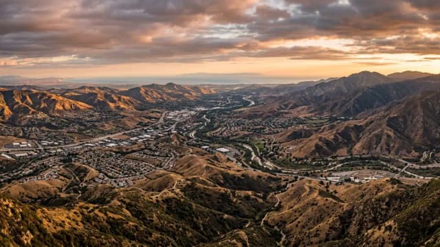 Santa Clarita aerial view