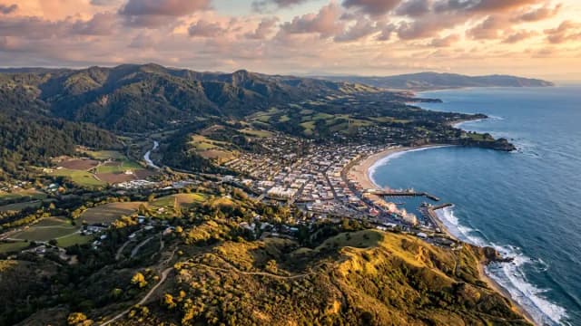 Santa Cruz aerial view