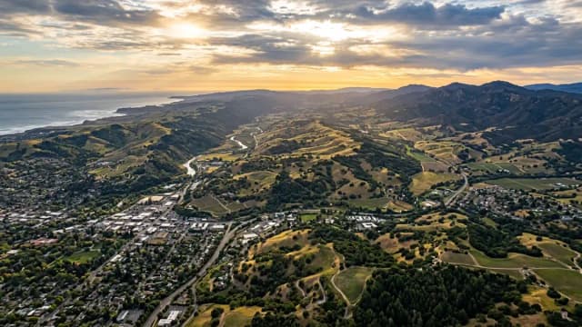 Santa Rosa aerial view