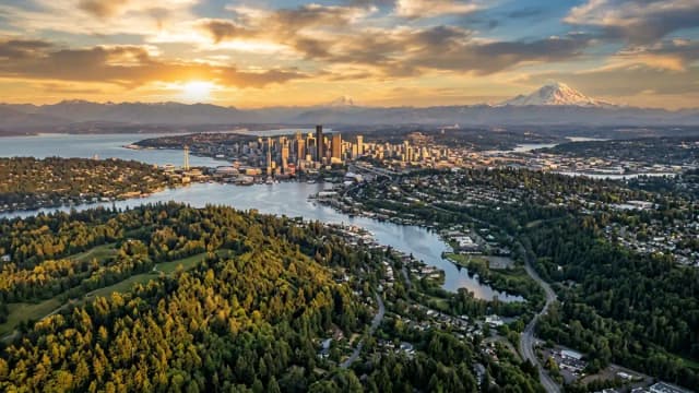 Seattle aerial view