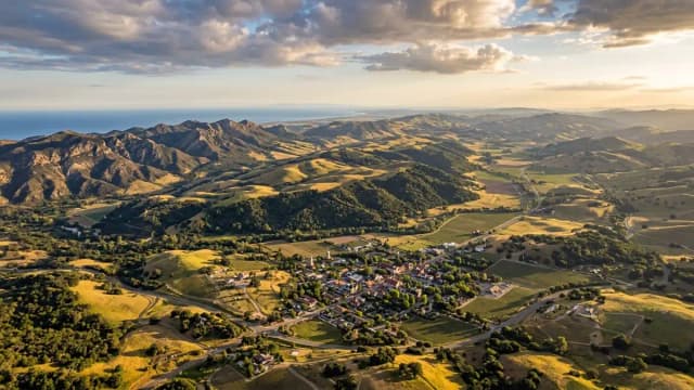 Solvang aerial view