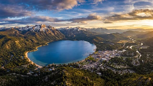 South Lake Tahoe aerial view