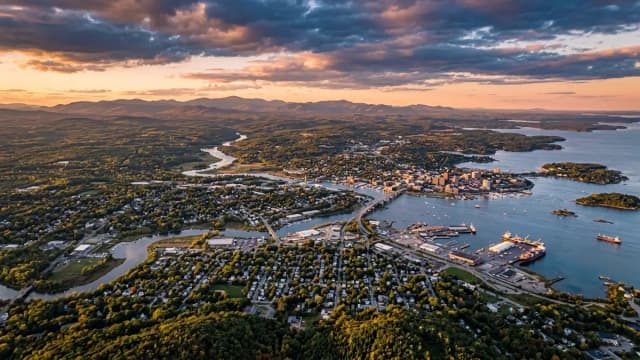 South Portland aerial view