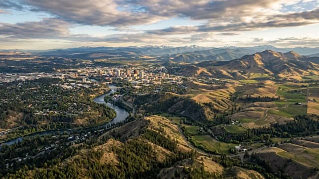 Spokane aerial view