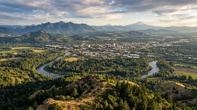 Springfield aerial view