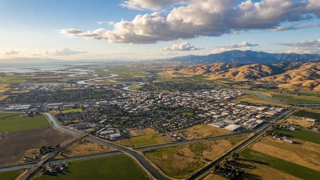 Stockton aerial view