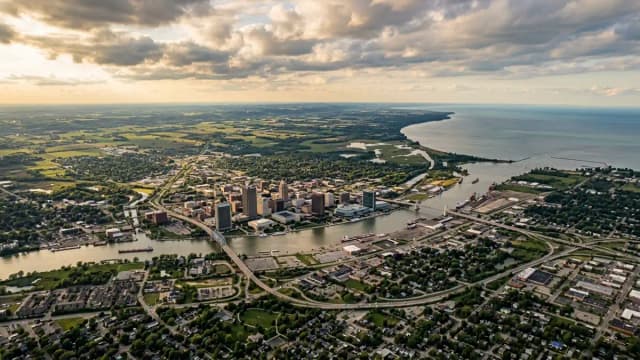 Toledo aerial view