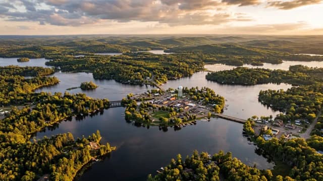 Town Of Minocqua aerial view