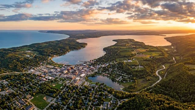 Traverse City aerial view
