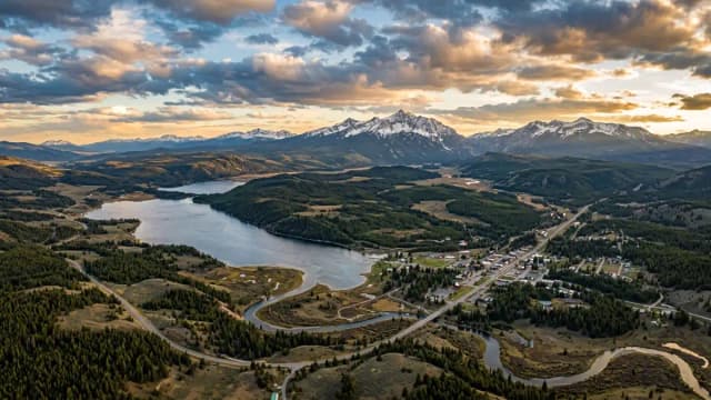 West Yellowstone aerial view