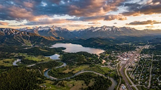 Whitefish aerial view