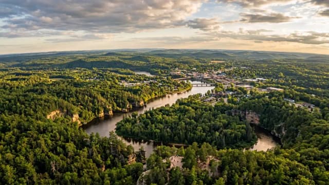 Wisconsin Dells aerial view