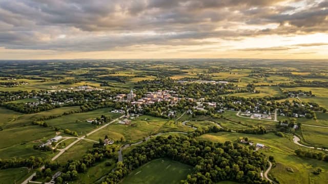 Woodstock aerial view