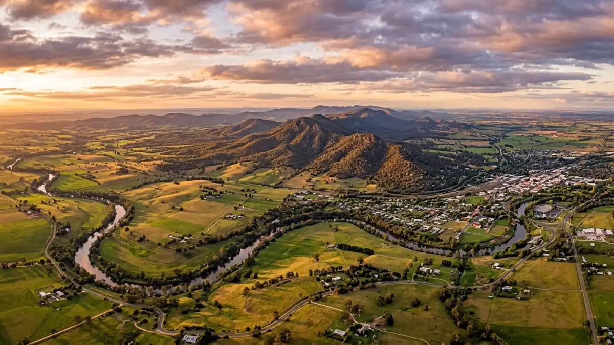 Scenic views of the region surrounding Wangaratta