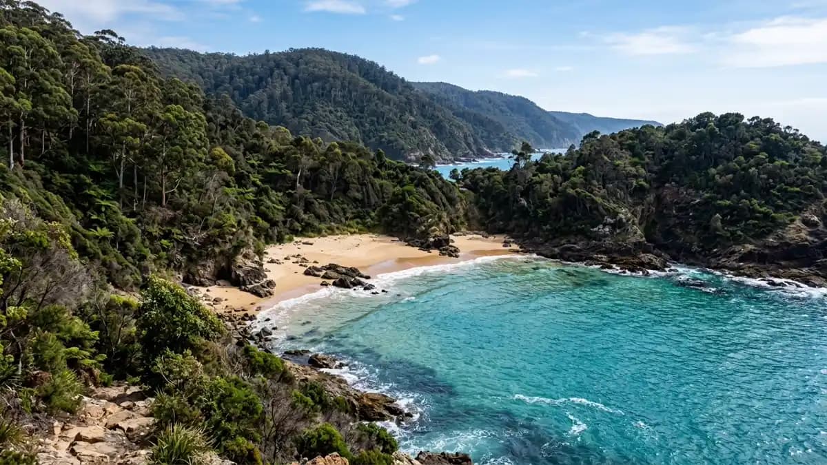 Wye River beach and coastline on the Great Ocean Road, Victoria