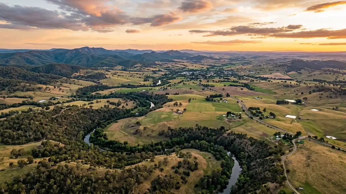 Scenic views of the region surrounding Yass