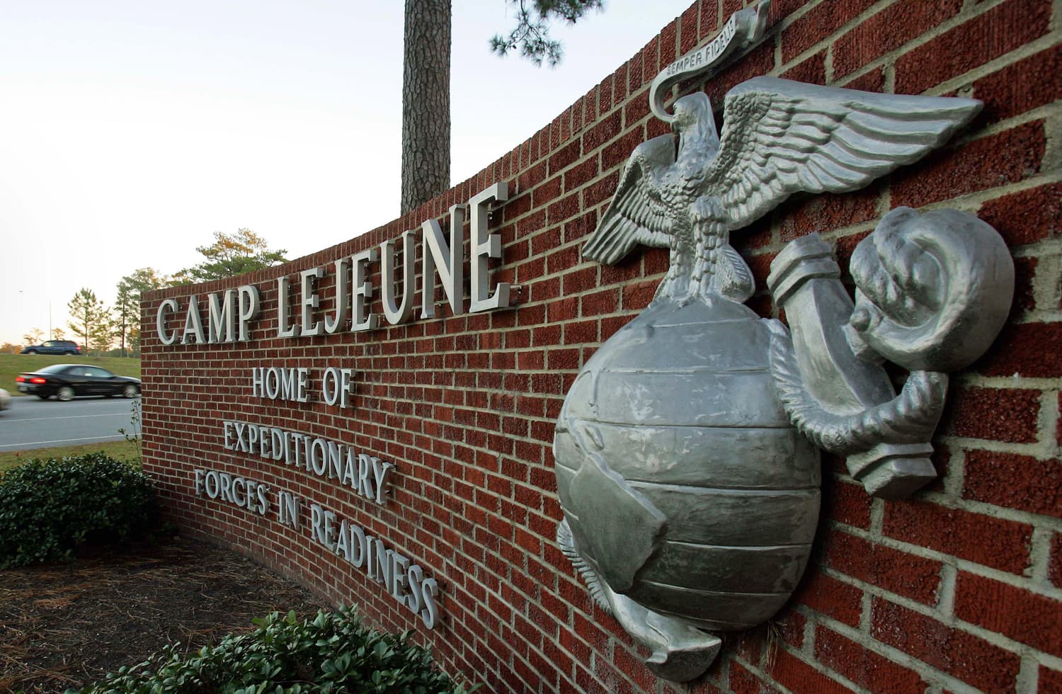 Public restroom facilities in Marine Corps Base Camp Lejeune, North Carolina
