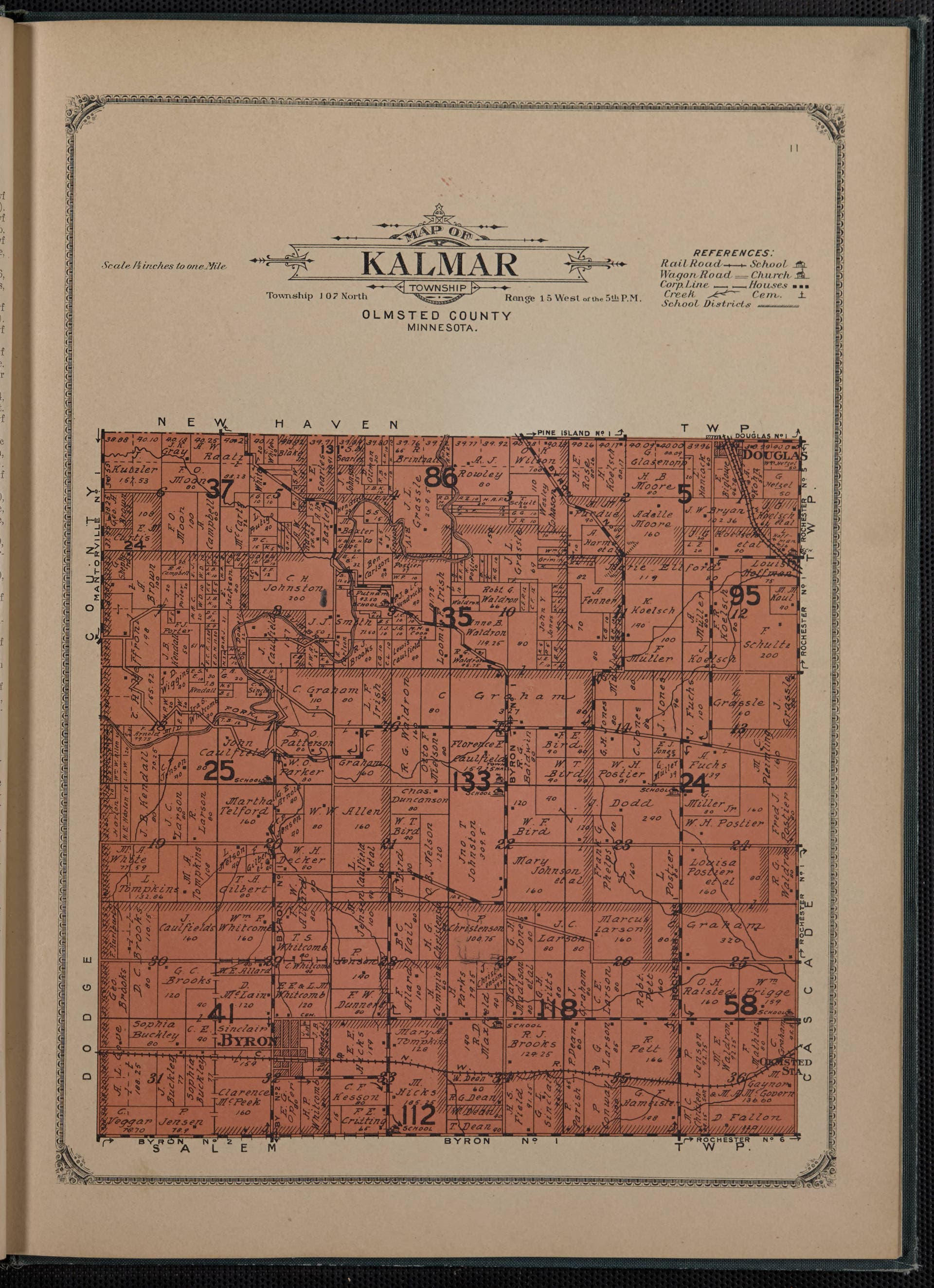 Public restroom facilities in Kalmar Township, Minnesota
