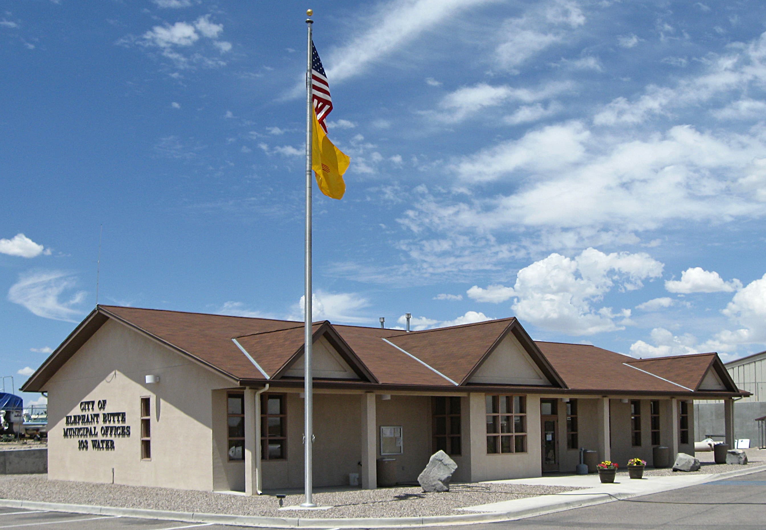 Public restroom facilities in Elephant Butte Estates, New Mexico